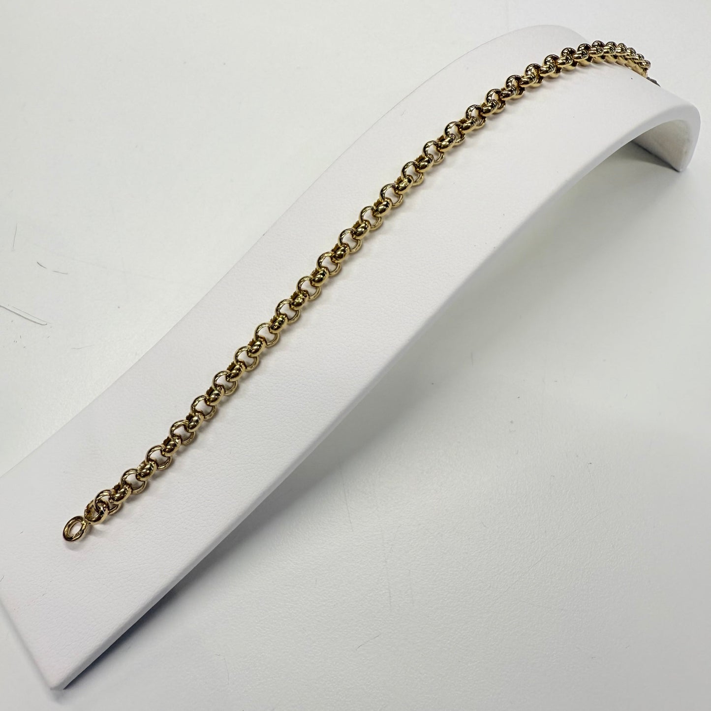 Bracelet Maille Jaseron en Or Jaune 18k - 6.66 Grs
