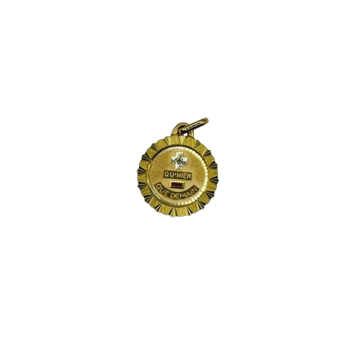 Pendentif Médaille en Or Jaune 18K 2.88 Grs