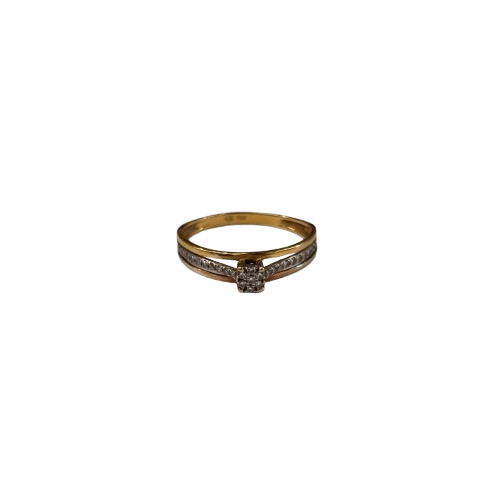 Bague en or jaune 18K Taille-51
