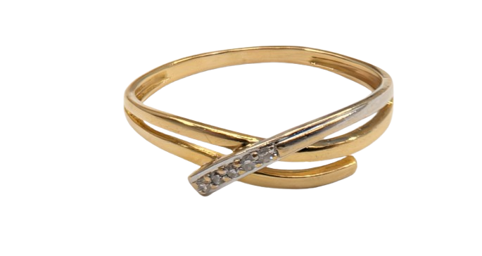 Bague en Or Jaune 18K Taille-55