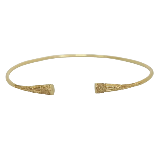 Bracelet Jonc Malgache en Or Jaune 18K