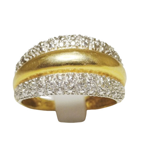 Bague Jonc en Or Jaune 18K Taille-56