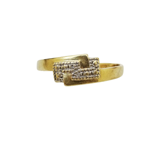 Bague en or jaune 18K Taille-58