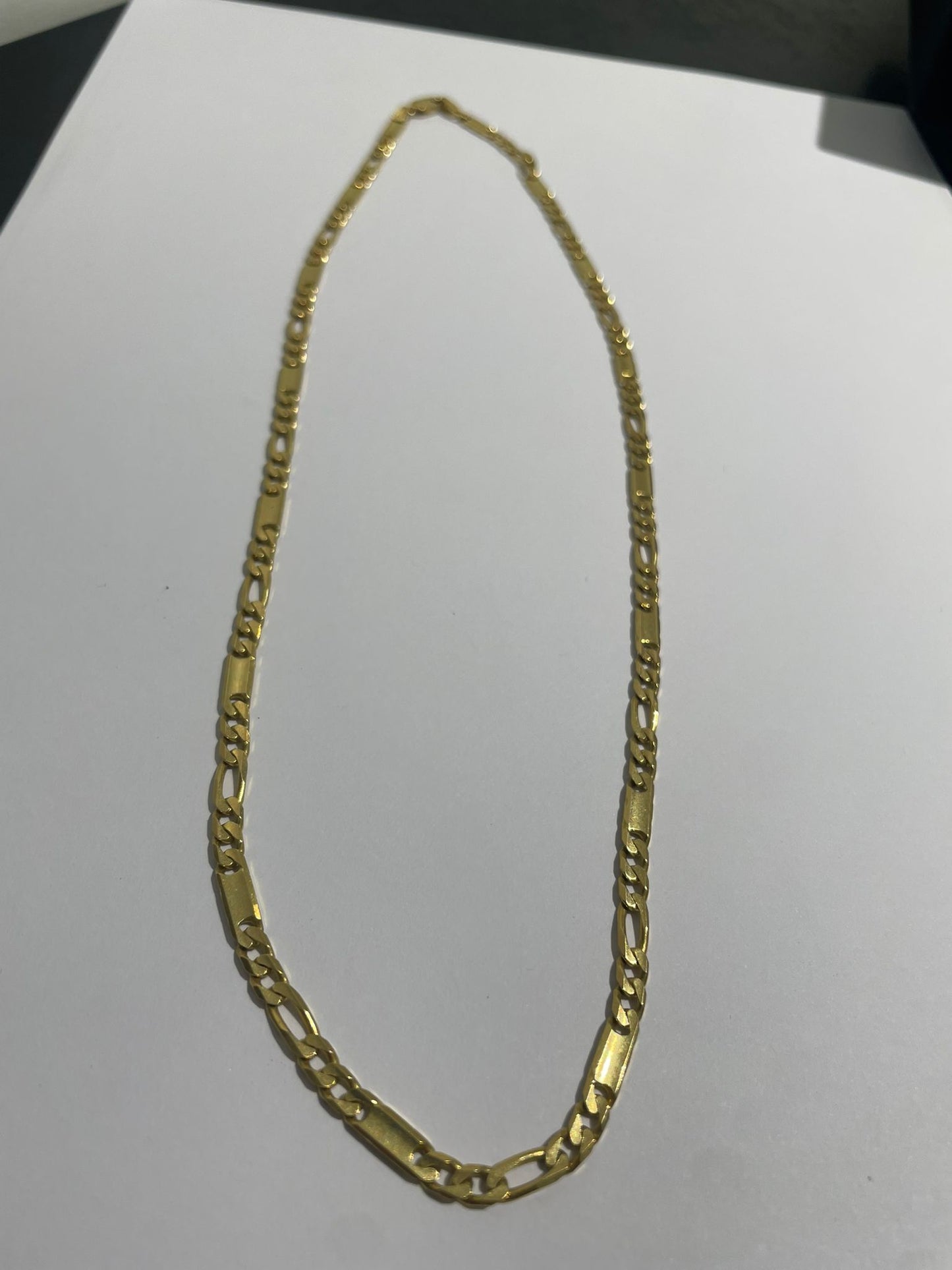 Collier en or jaune figaro 18K 22.8 Grs