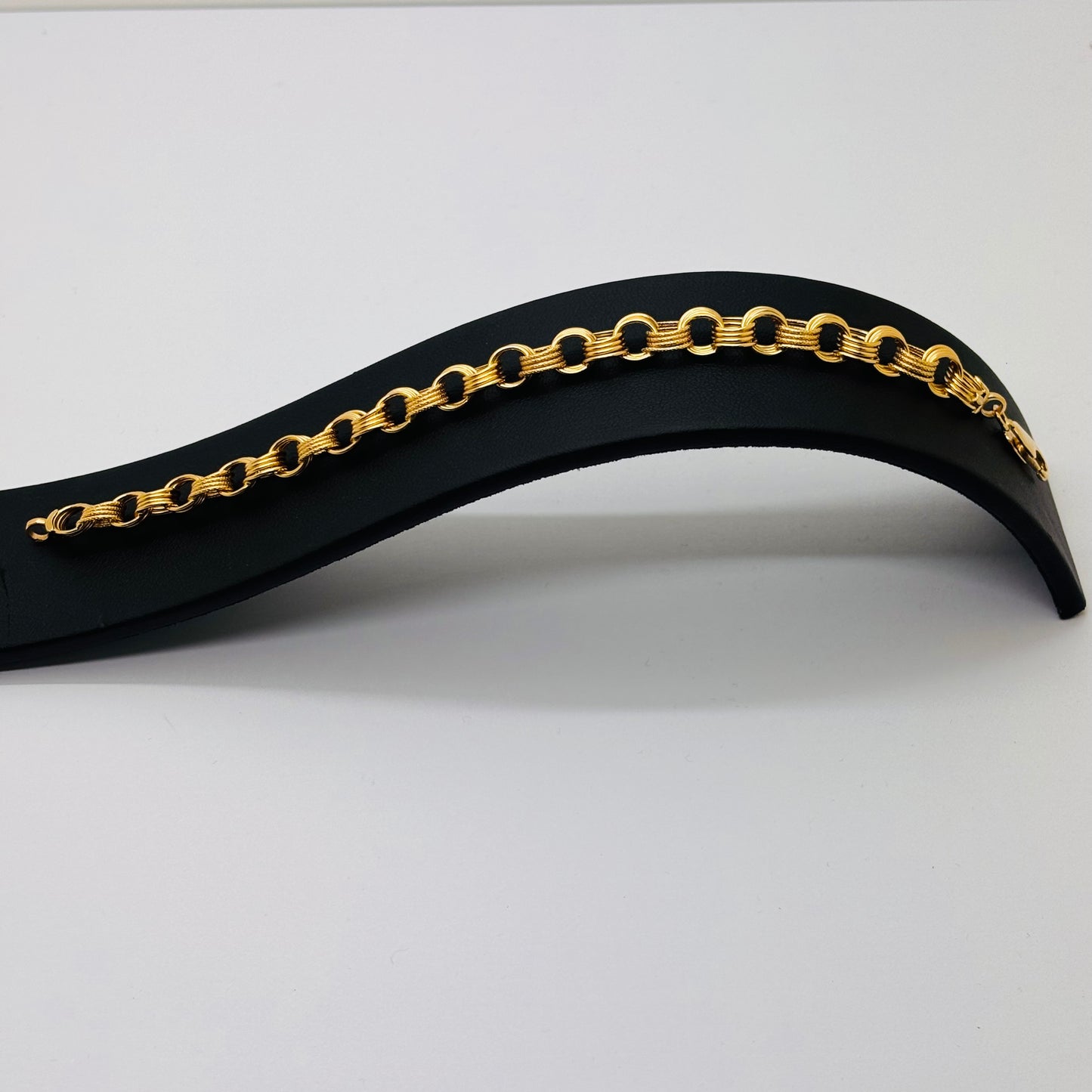 Bracelet gourmette en Or Jaune 18K - 8.17 Grs