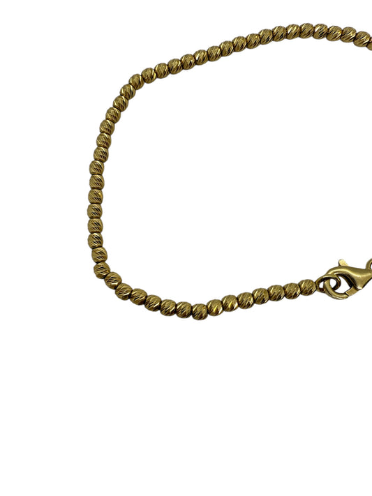 Bracelet Or Jaune Maillon 18 Carats Mousqueton