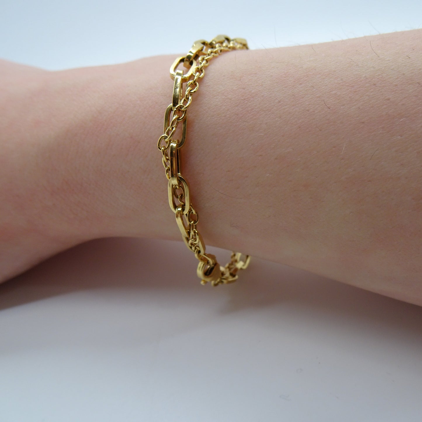 Bracelet or maille cheval