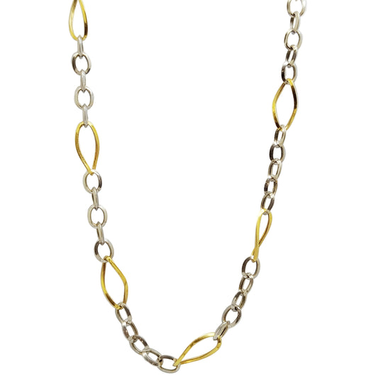 Collier Princesse en Or Jaune/Blanc 18K - 4.85g
