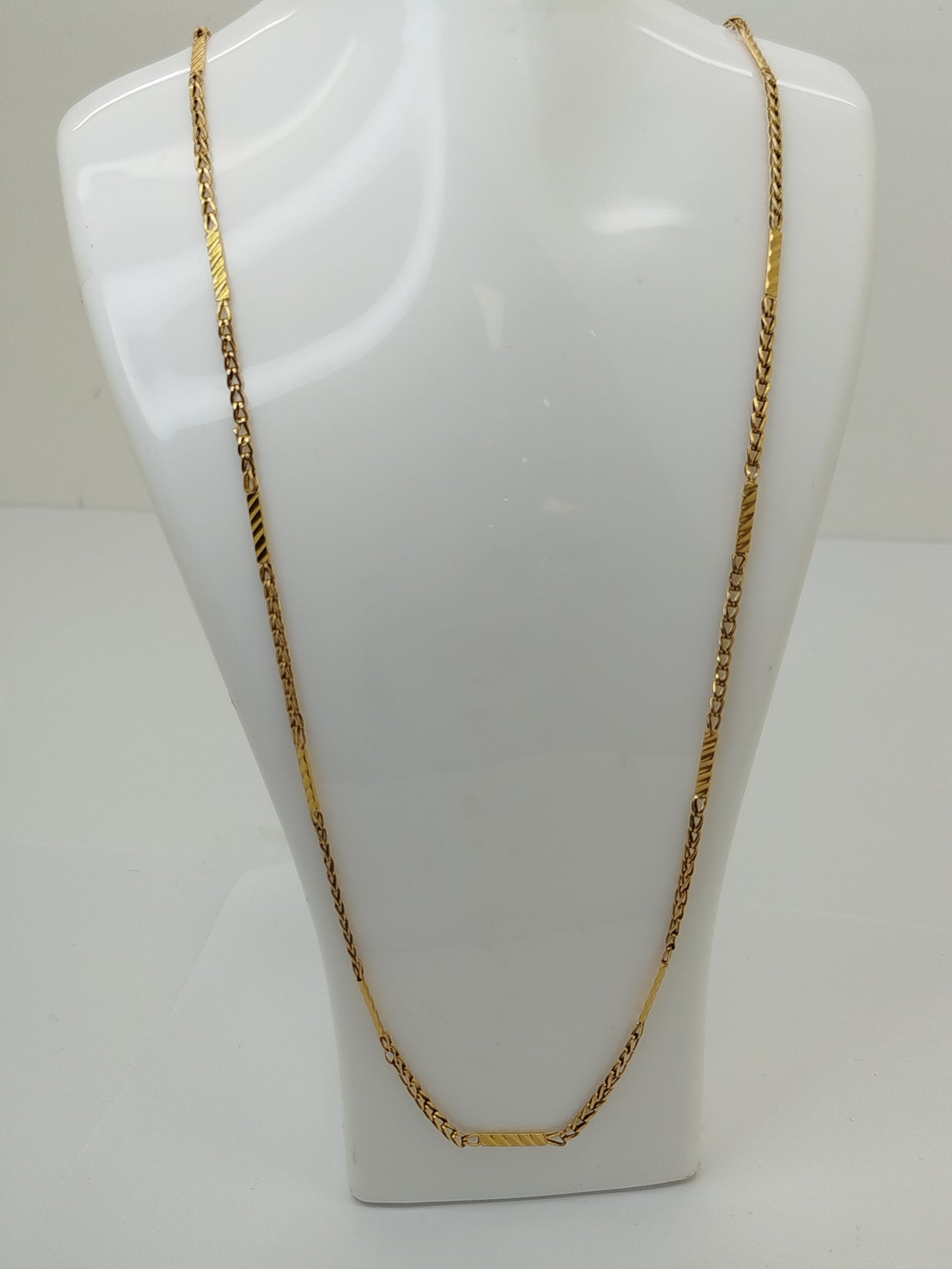 Collier Matinée Fantaisie en Or Jaune 18K 9.51 Grs