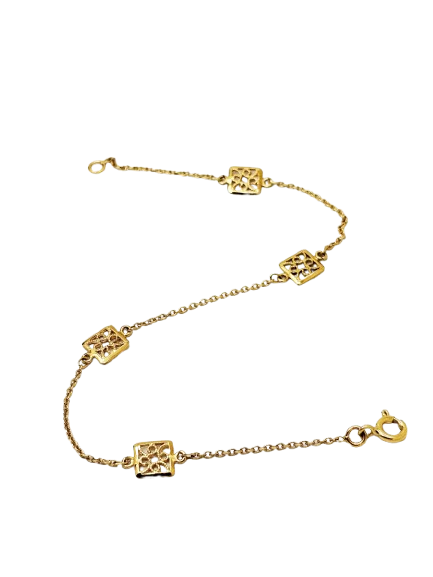 Bracelet maillon en or jaune 18K 1.86 Grs