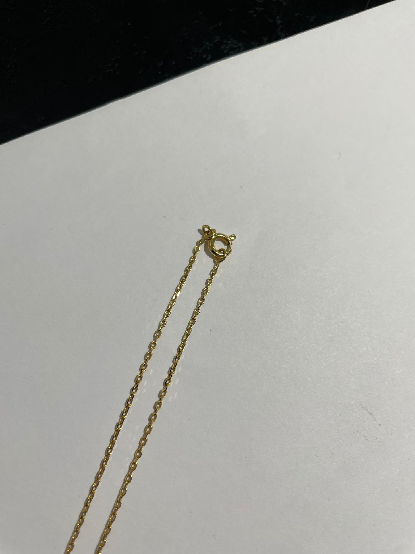 Collier Princesse Or Jaune avec Diamant 0.3cm