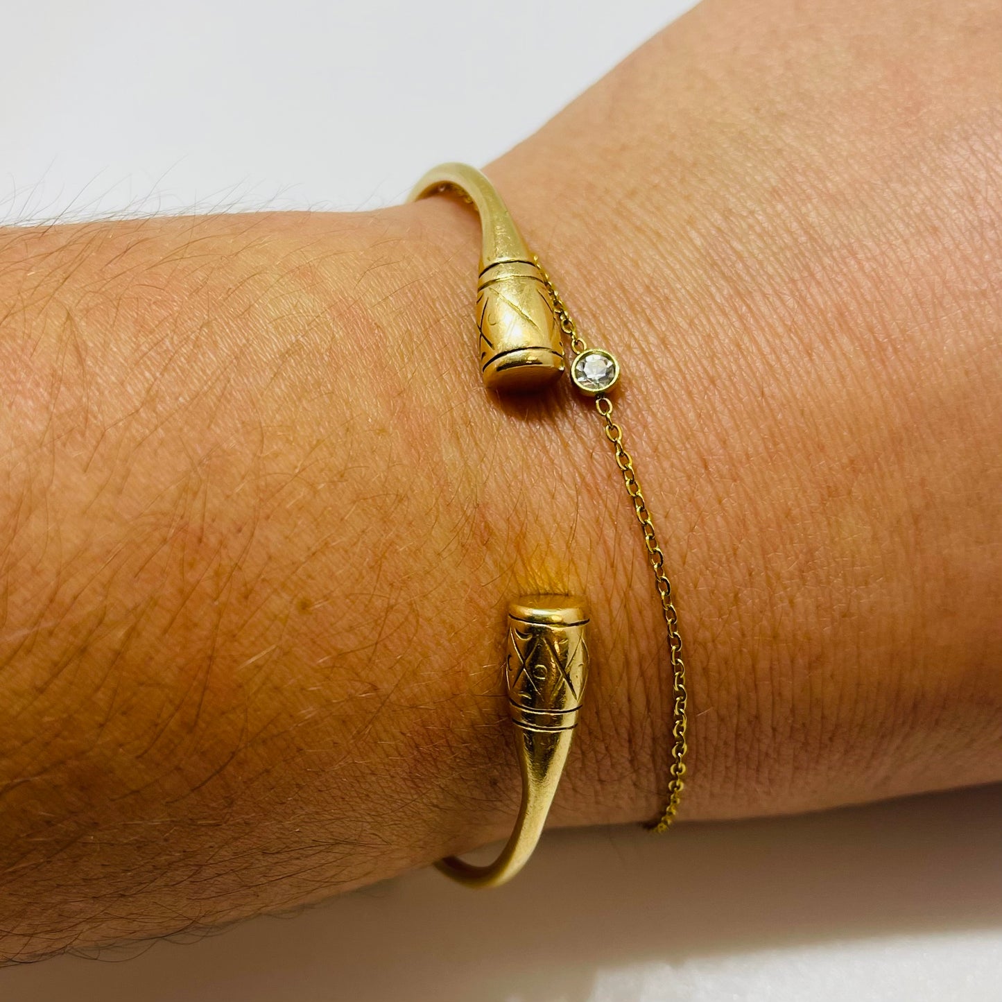 Bracelet Jonc en Or Jaune 18K 16.88 Grs