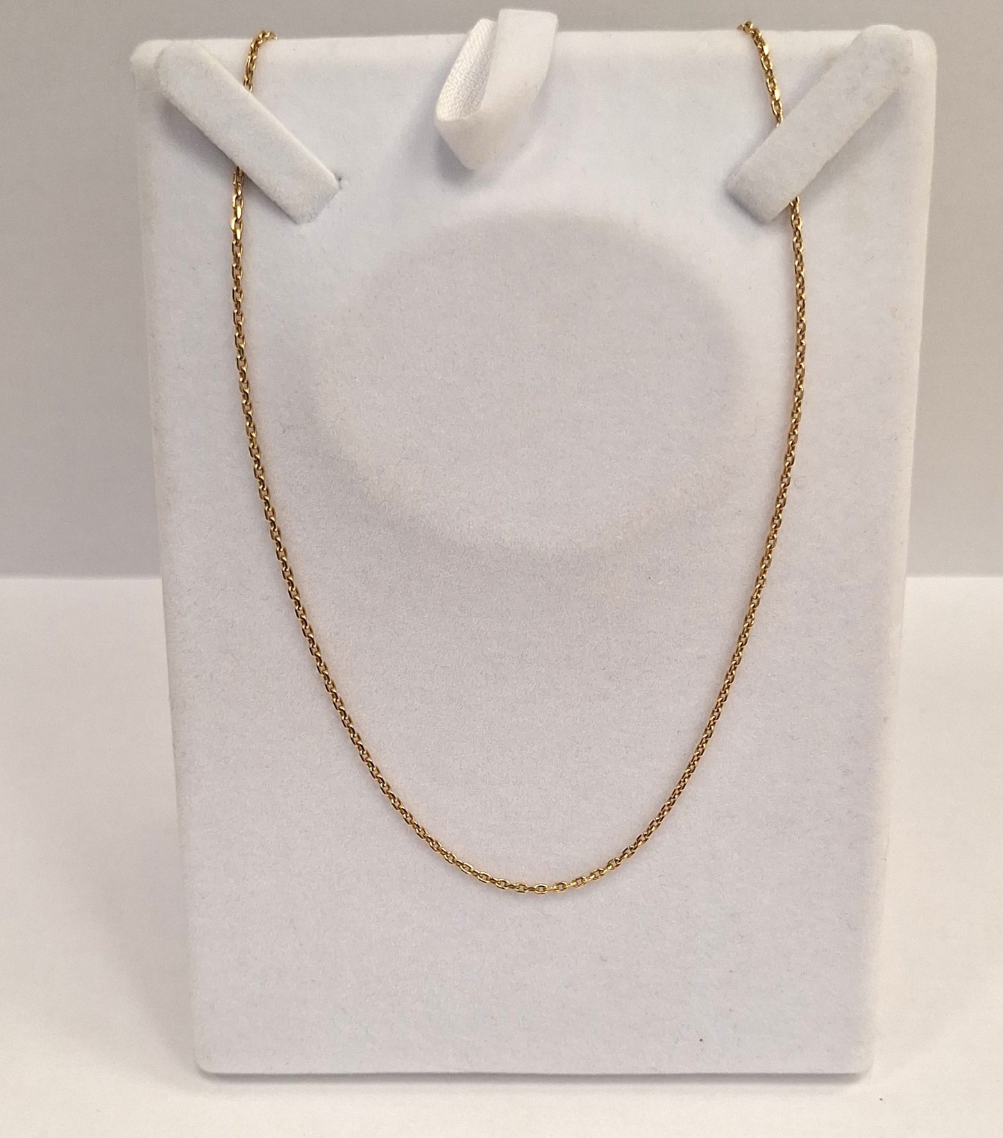 Collier Princesse Or Jaune 18K avec Anneau Ressort