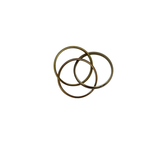 Bague Alliance Or Tricolore 18K - Taille 54