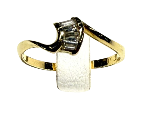 Bague en or jaune 18K Taille-52