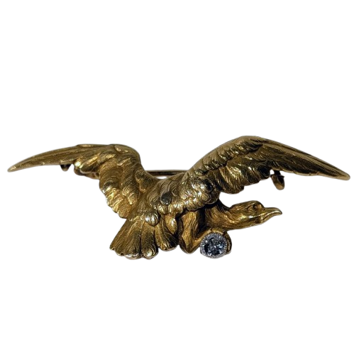 Broche en or jaune 18K 12.61 Grs