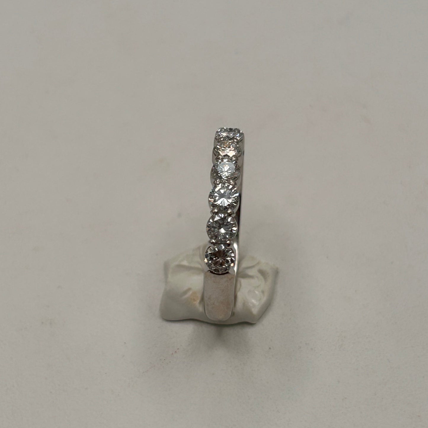 Bague Demi Tour en Or Blanc 18K Taille-61