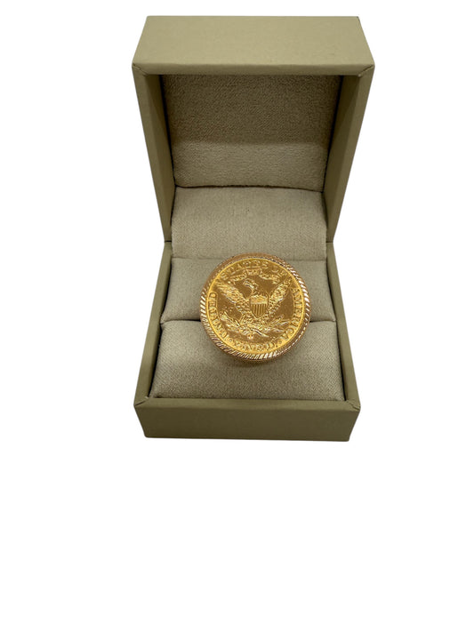 Bague Chevalière en Or Jaune 18 Carats 13.24 Grs