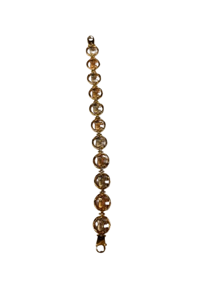 Bracelet Maillon Jaseron en Or 18K 12.60 Grs