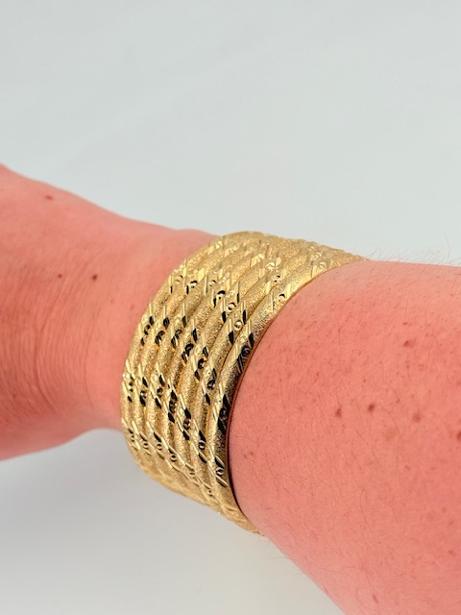 Bracelet Jonc Or Jaune 18K 45.94 Grs