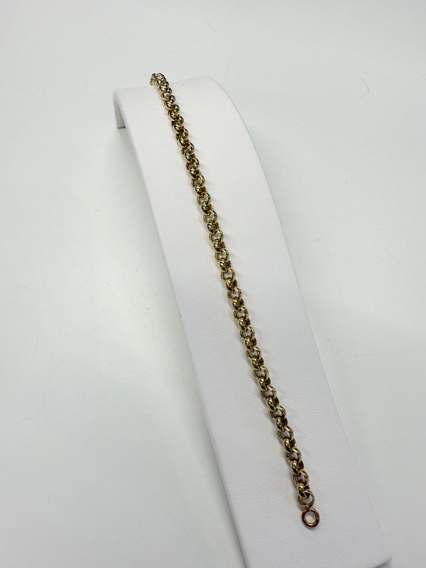 Bracelet Maille Jaseron en Or Jaune 18k - 6.66 Grs
