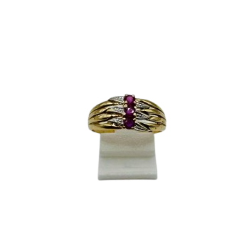 Bague en Or Jaune 18K Taille-57