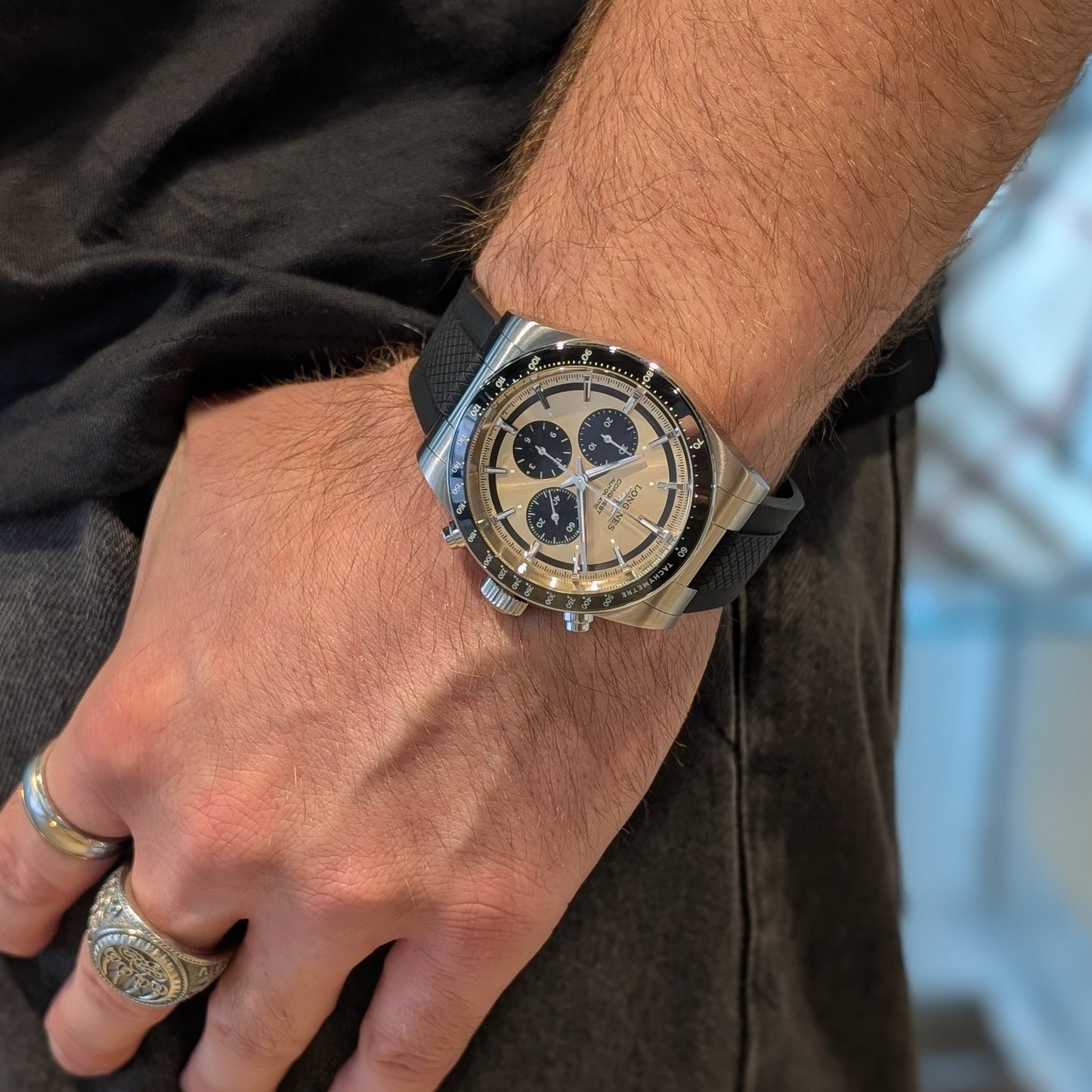 Montre Longines Conquest Chronograph, L3.835.4.32.9 - 2024 Très Bon Etat
