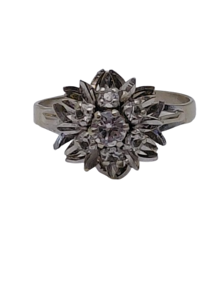 Bague Chou en Or Blanc 18K Taille-56