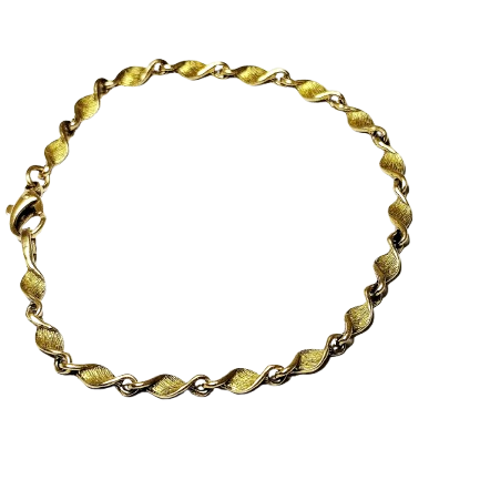 Bracelet Torsadé en Or Jaune 18K 7.10 Grs