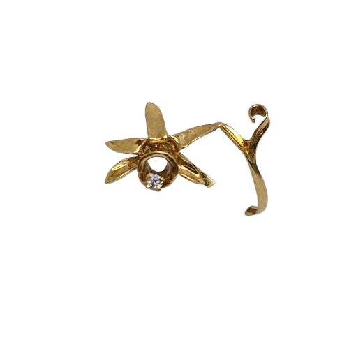 Bagues en or jaune 750/1000 avec oxyde de zirconium - T 56