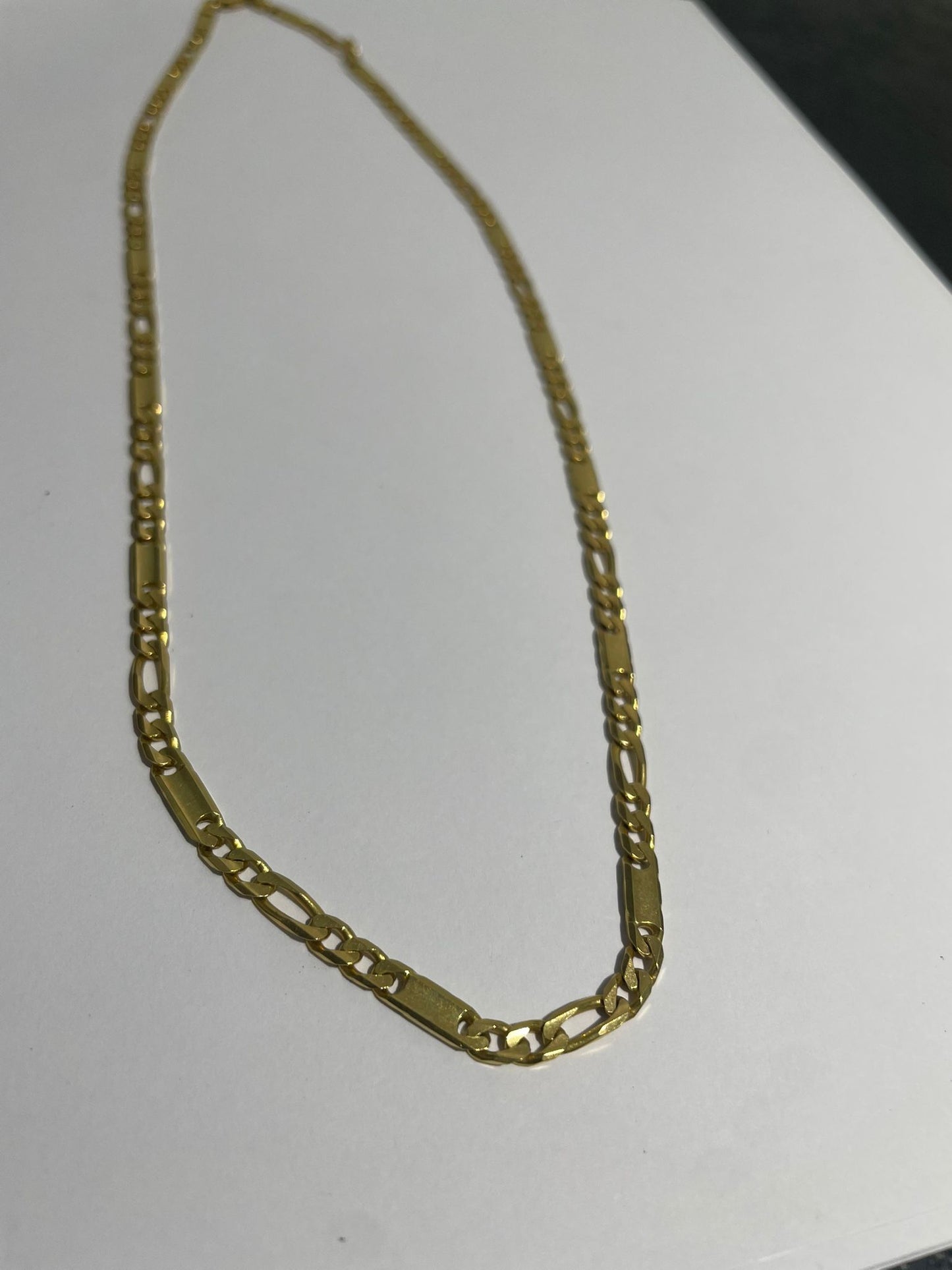 Collier en or jaune figaro 18K 22.8 Grs