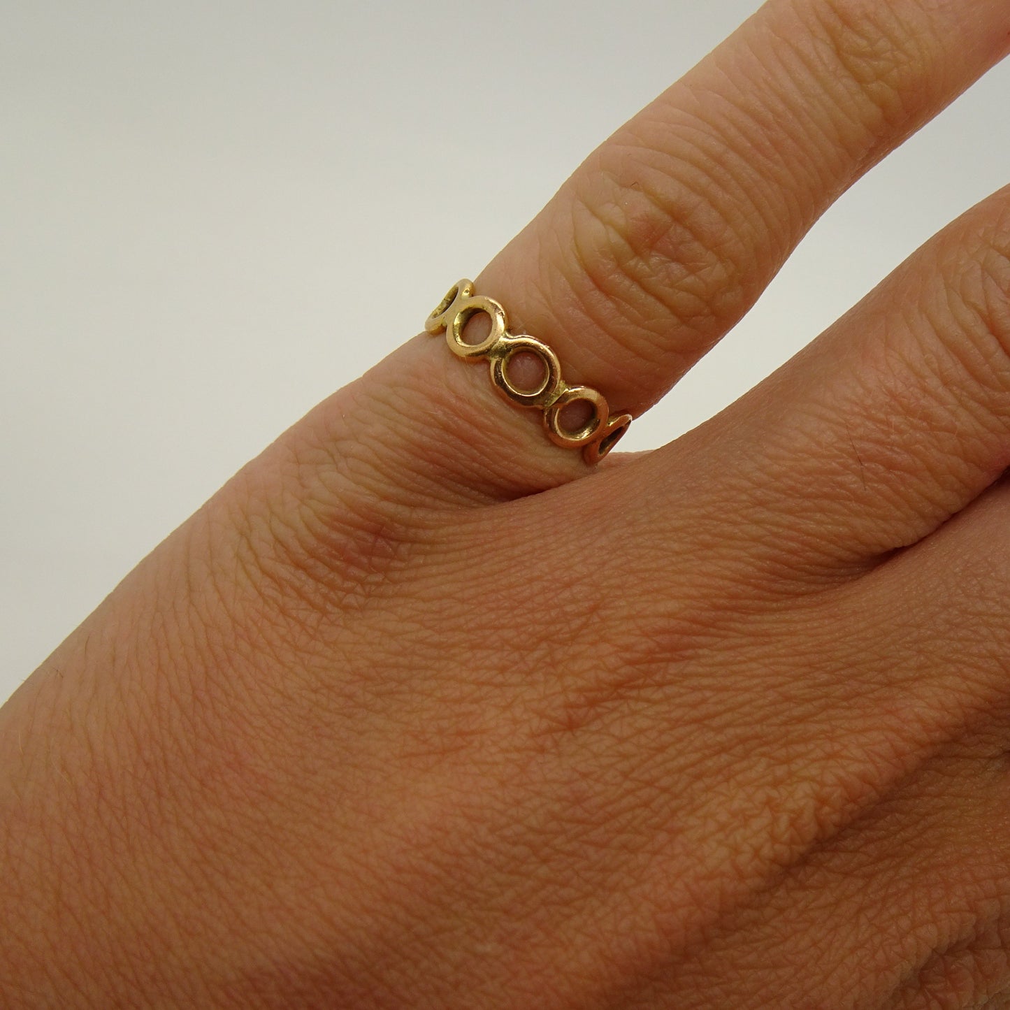 Anneau en or jaune 18K Taille-45