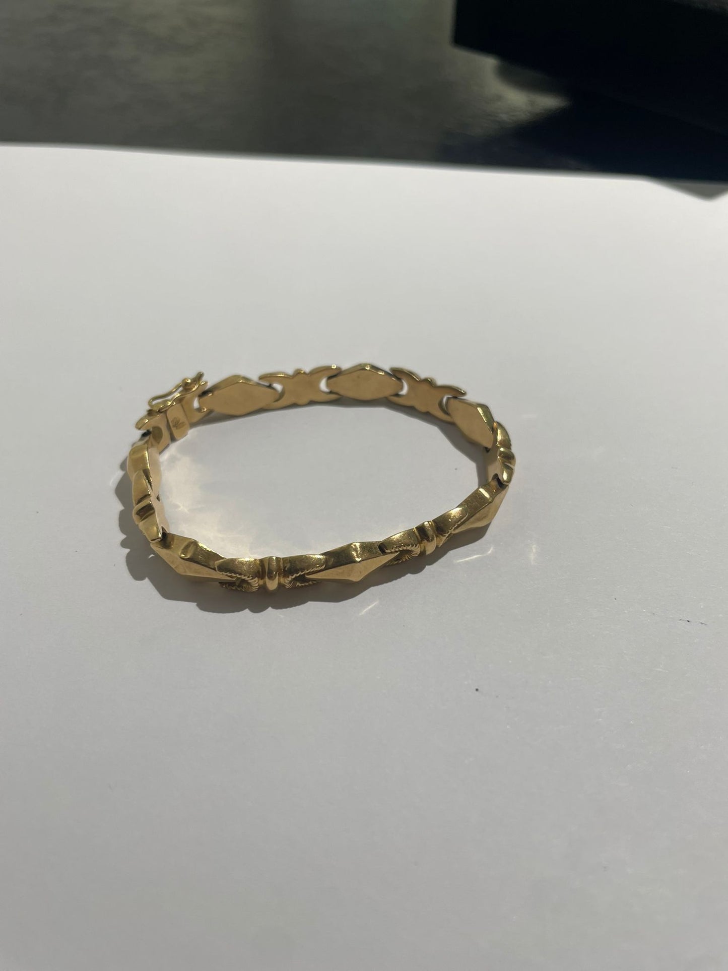 Bracelet Gourmette en Or Jaune 18K 9.2 Grs