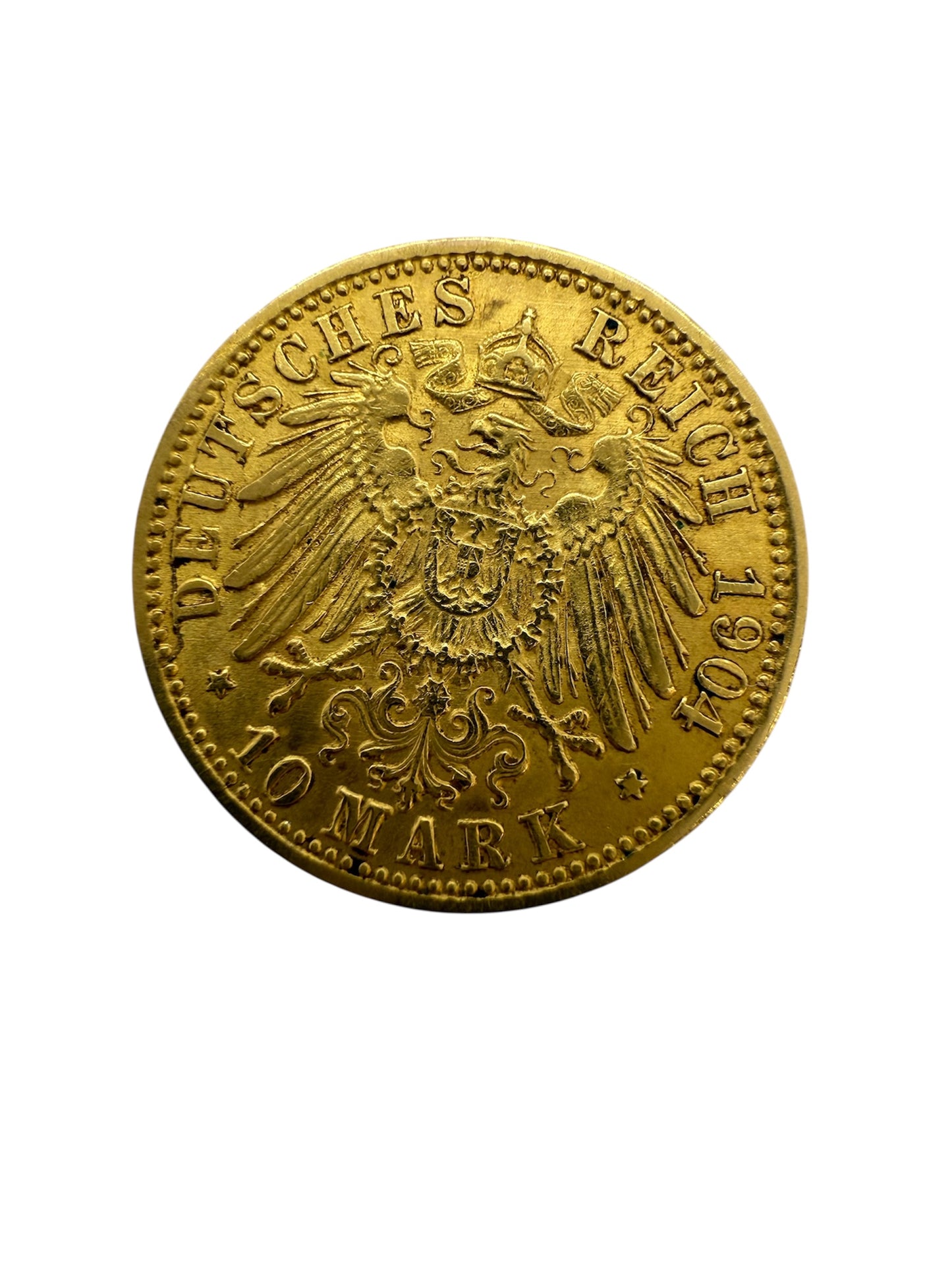 Pièce Friedrich III 1904 en or jaune 20K 3.96 Gr