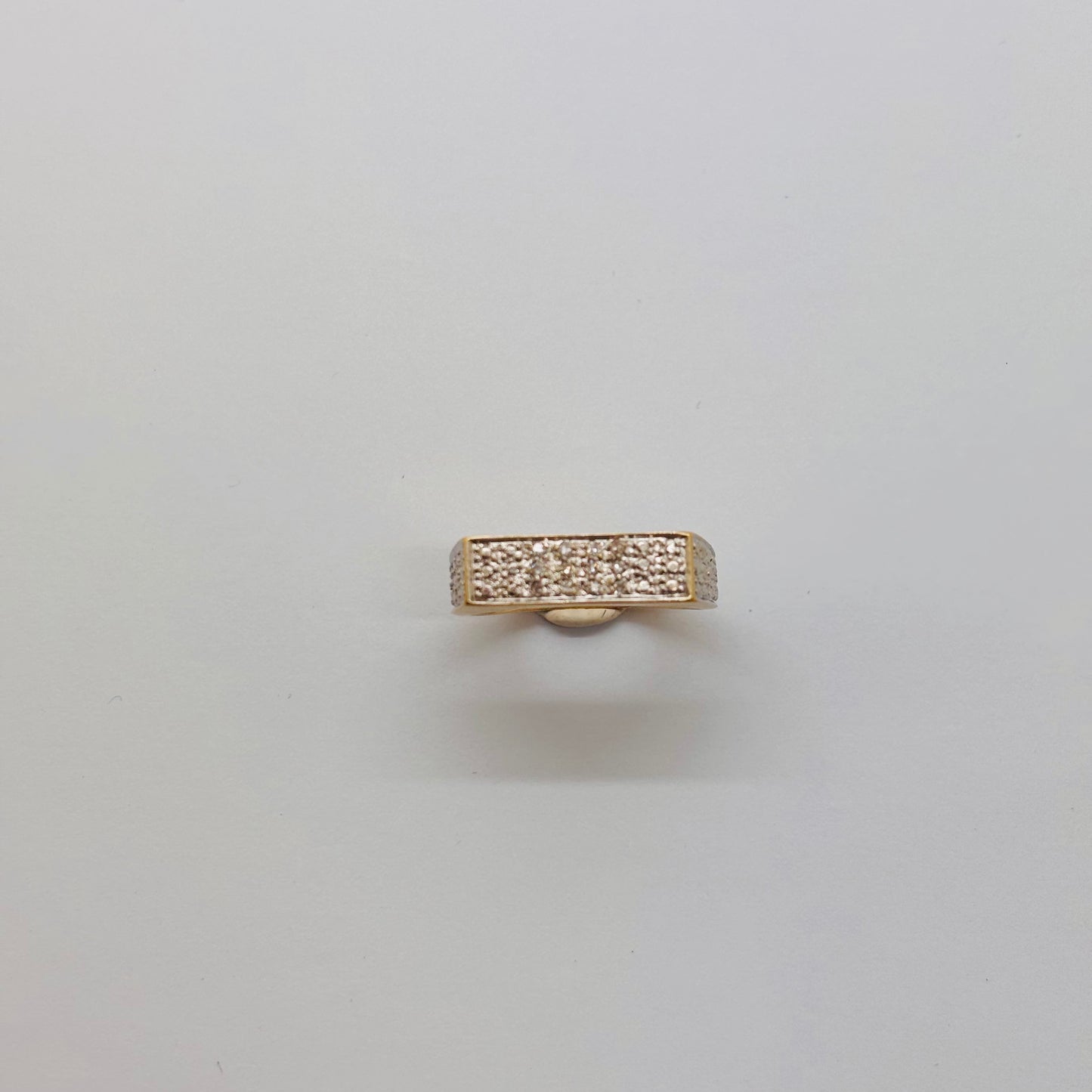 Bague Tank en Or Blanc et or blanc 18K Taille-51