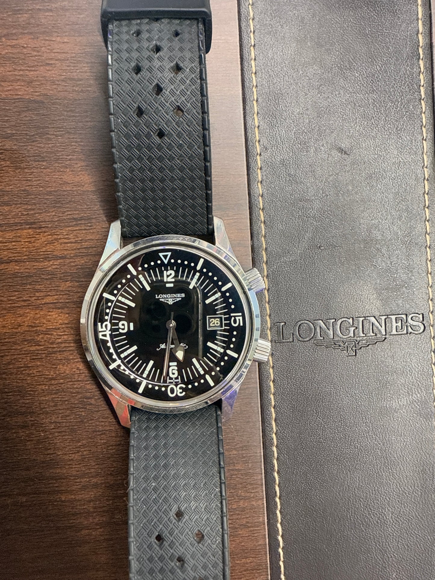 Montre Longines Legend Diver 1969, 2 Bracelets inclus