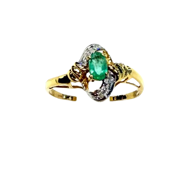 Bague Or Jaune et Blanc  18K 130 Grs - Taille 55