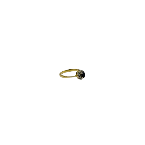 Bague Marguerite en or jaune 18 K avec diamants - 2.05 Grs