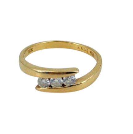 Bague en or jaune 18K Taille-56