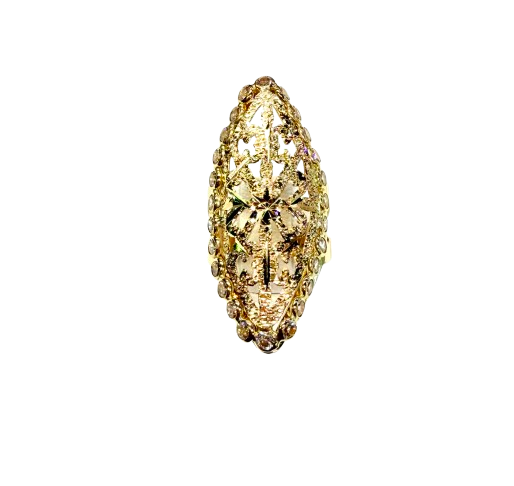 Bagues Marquise Or Jaune 18k Taille-52