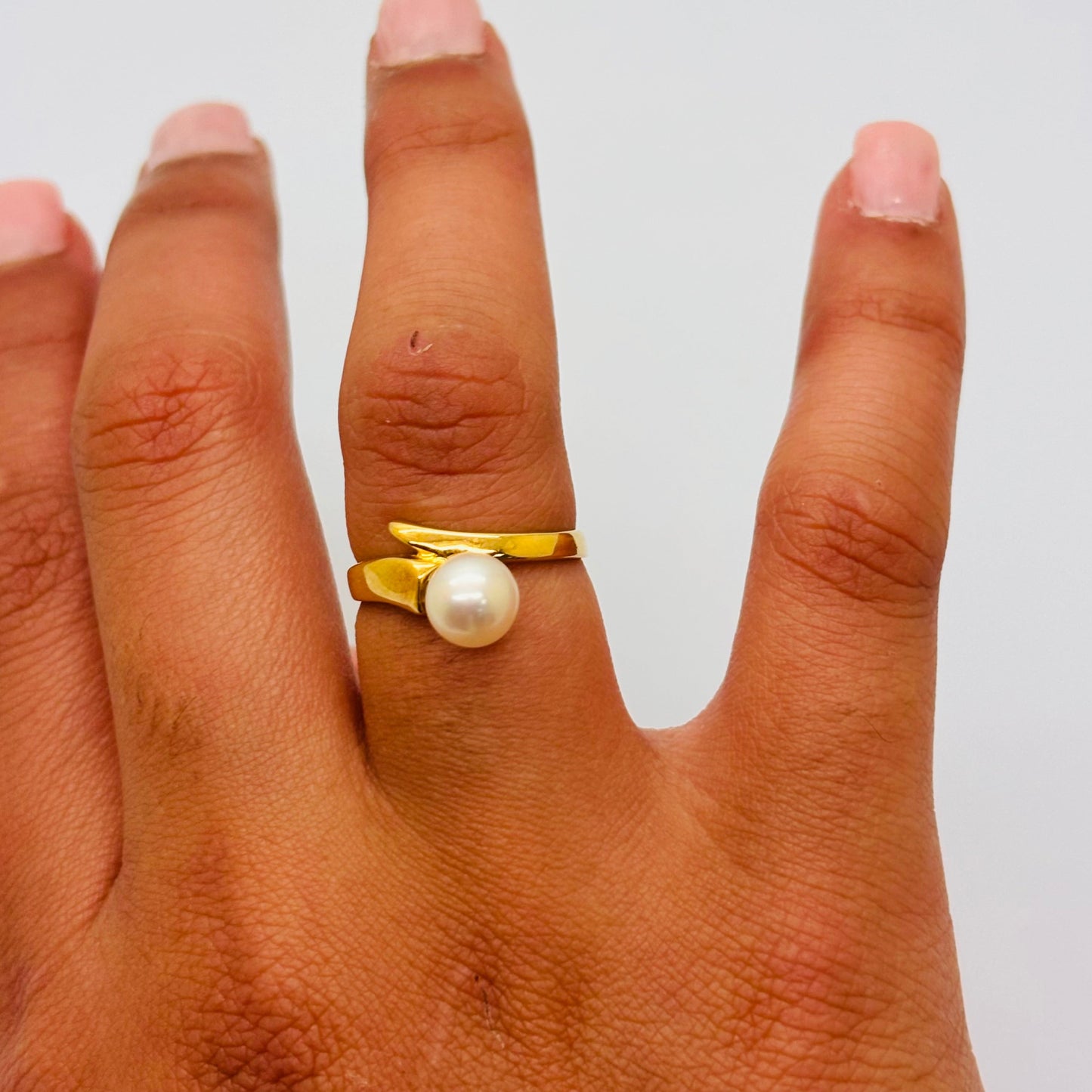 Bague en or jaune 18K Taille-51