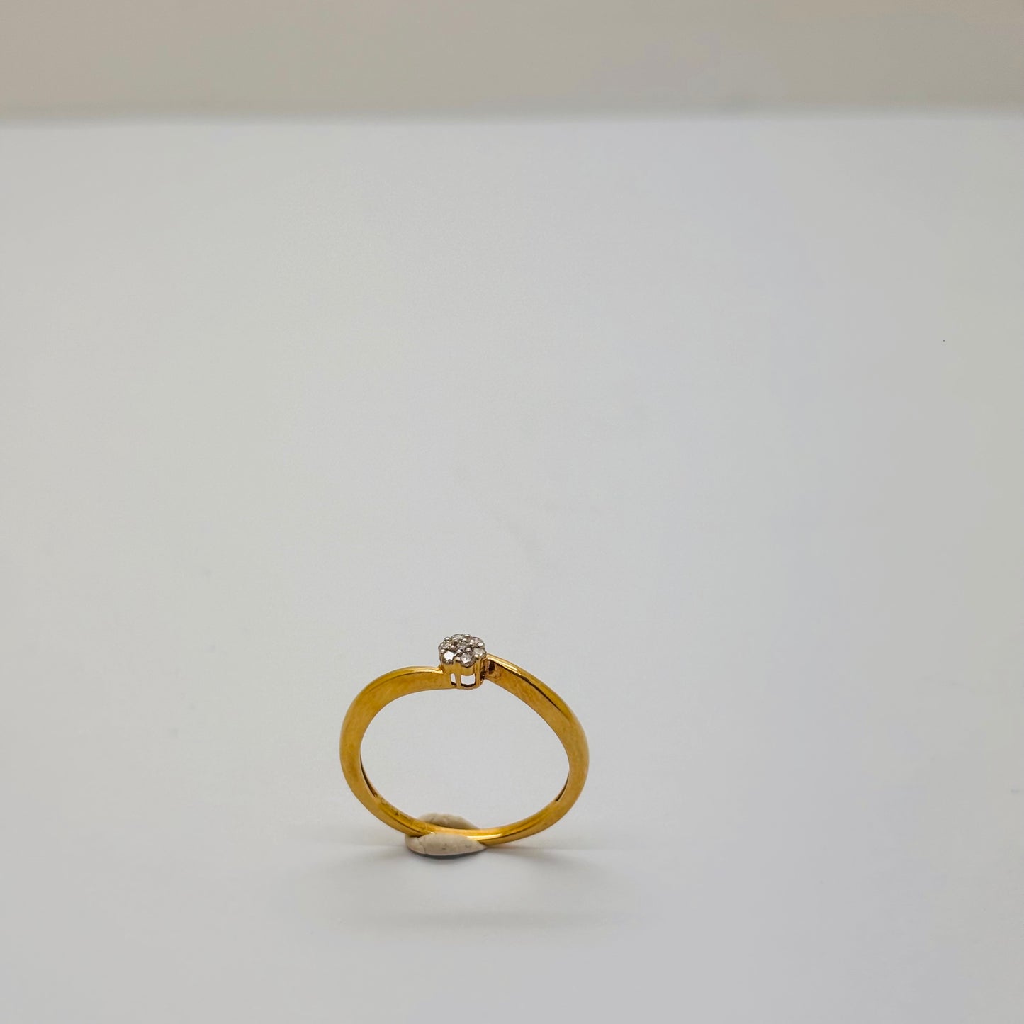 Bague solitaire en or jaune  Taille-53