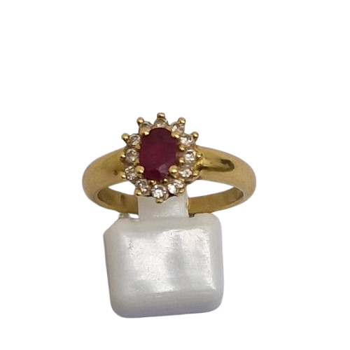 Bague Marguerite Or Jaune 18K Taille-55