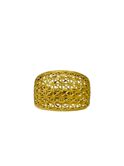 Bague Chevalière Or Jaune 18K  Taille-54