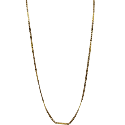 Collier Matinée Fantaisie en Or Jaune 18K 9.51 Grs
