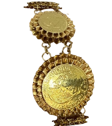 Bracelet reproduction Napoléon III en or jaune 18k  10.48 Grs