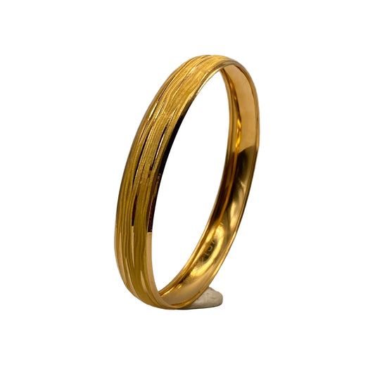 Bracelet Jonc en Or Jaune 22K - 10,89g