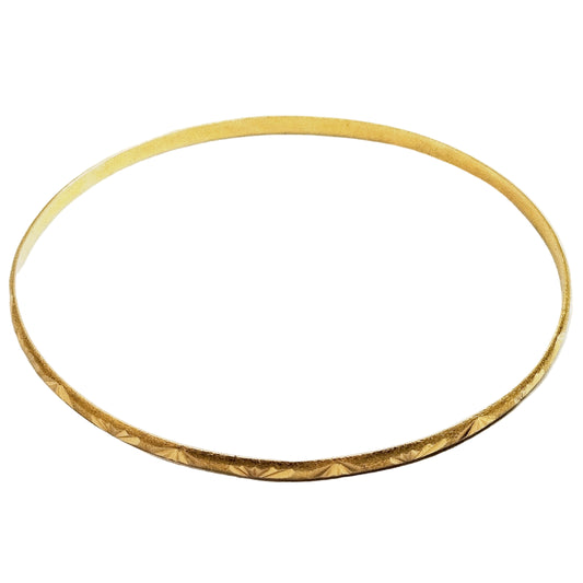 Bracelet jonc en Or Jaune 18K  5.84 Grs