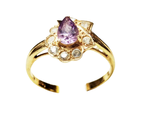 Bague en Or Jaune 18K Taille-55