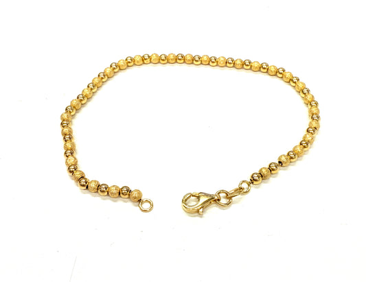 Bracelet Boule Or Jaune 18k 3.22 Grs